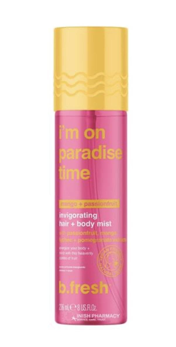 i'm on paradise time invigorating hair + body mist
